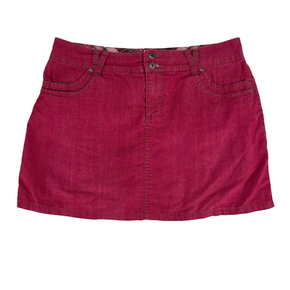 Sonoma‎ Corduroy Mini Skirt Womens Size 10 Red Burgundy Casual Fall Fashion
